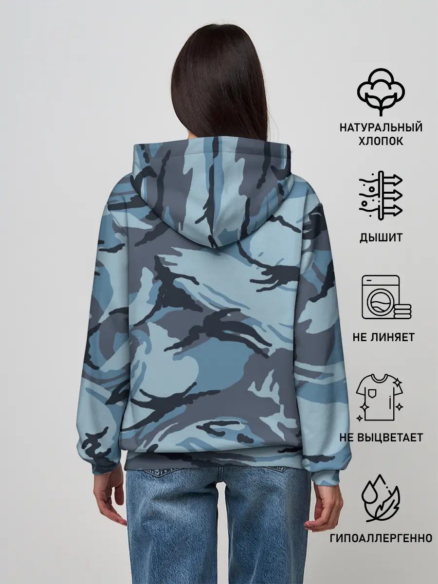 Женское худи / Камуфляж Полиции