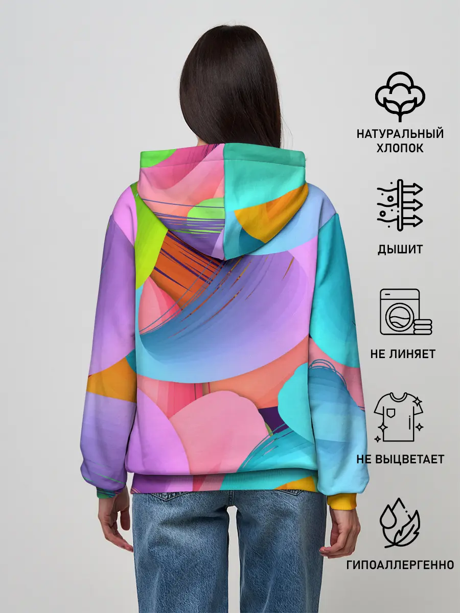Женское худи / абстракция