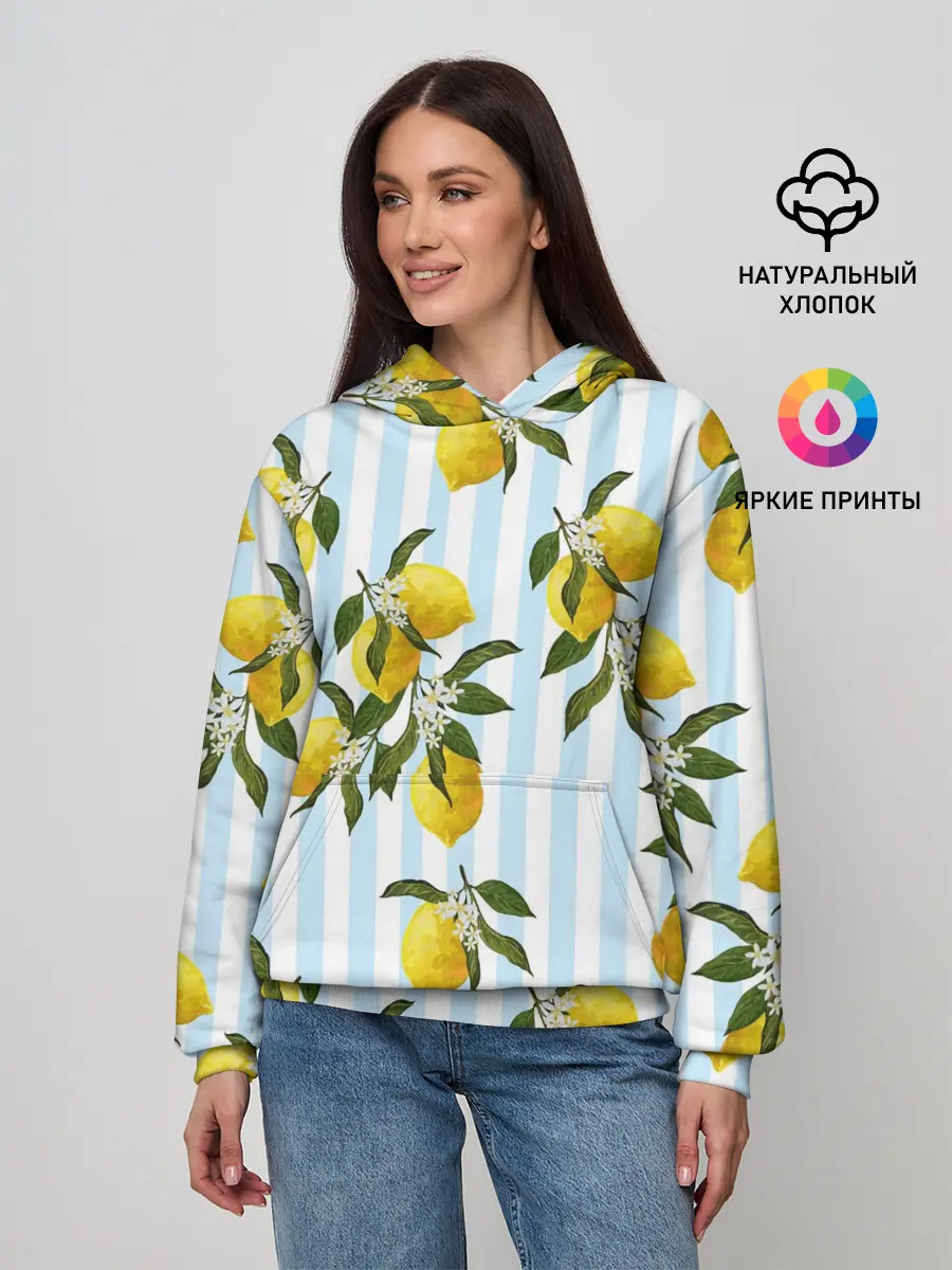 Женское худи / Лимоны
