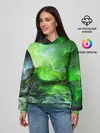 Женское худи / GREEN SPACE | ЗЕЛЁНЫЙ КОСМОС