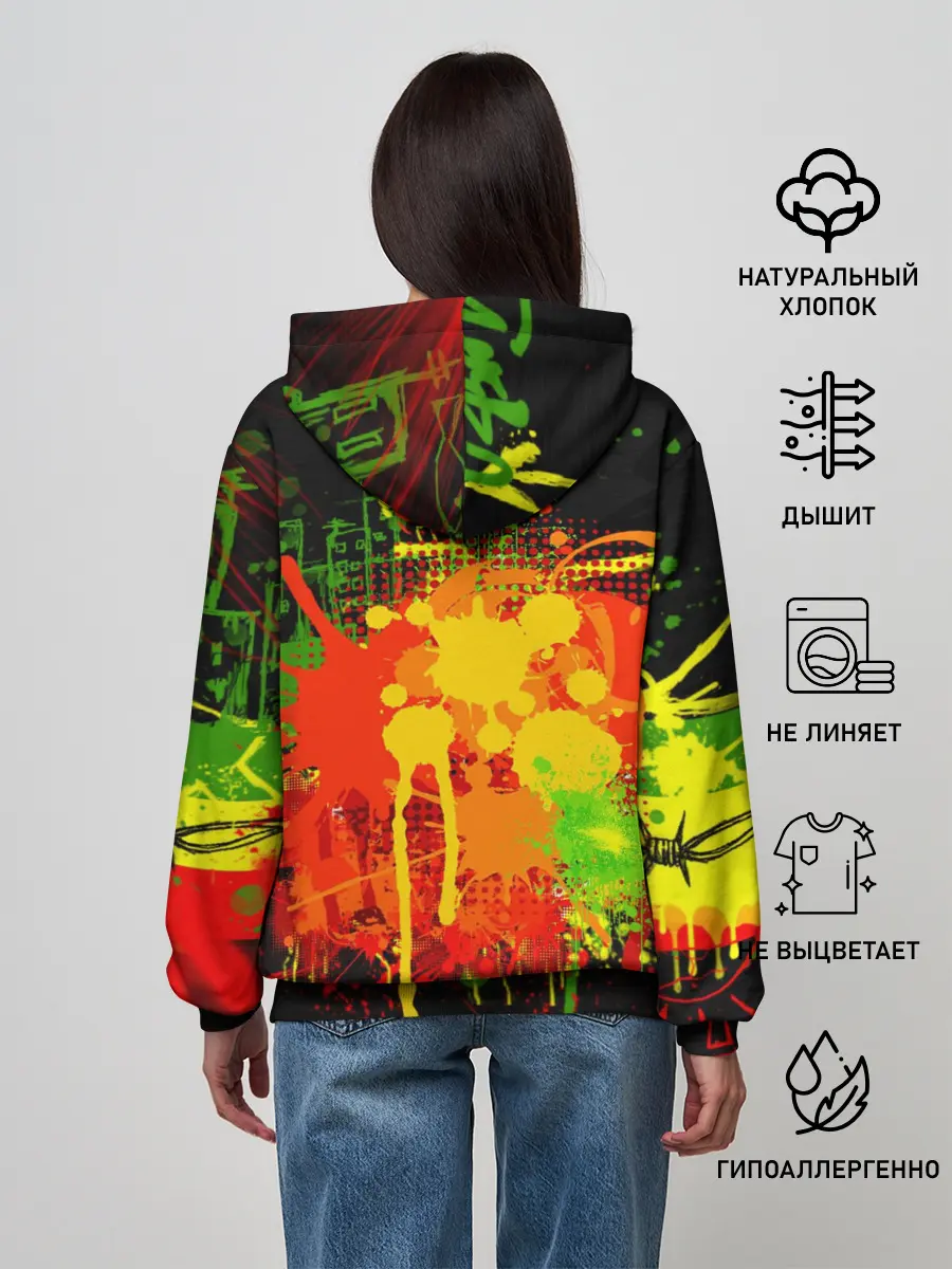 Женское худи / Боб Марли