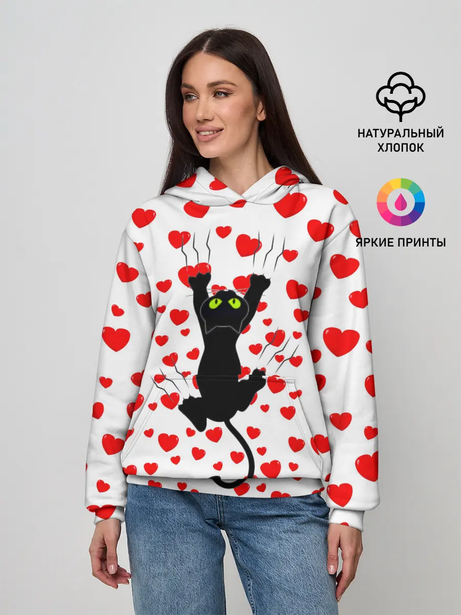 Женское худи / Котейка