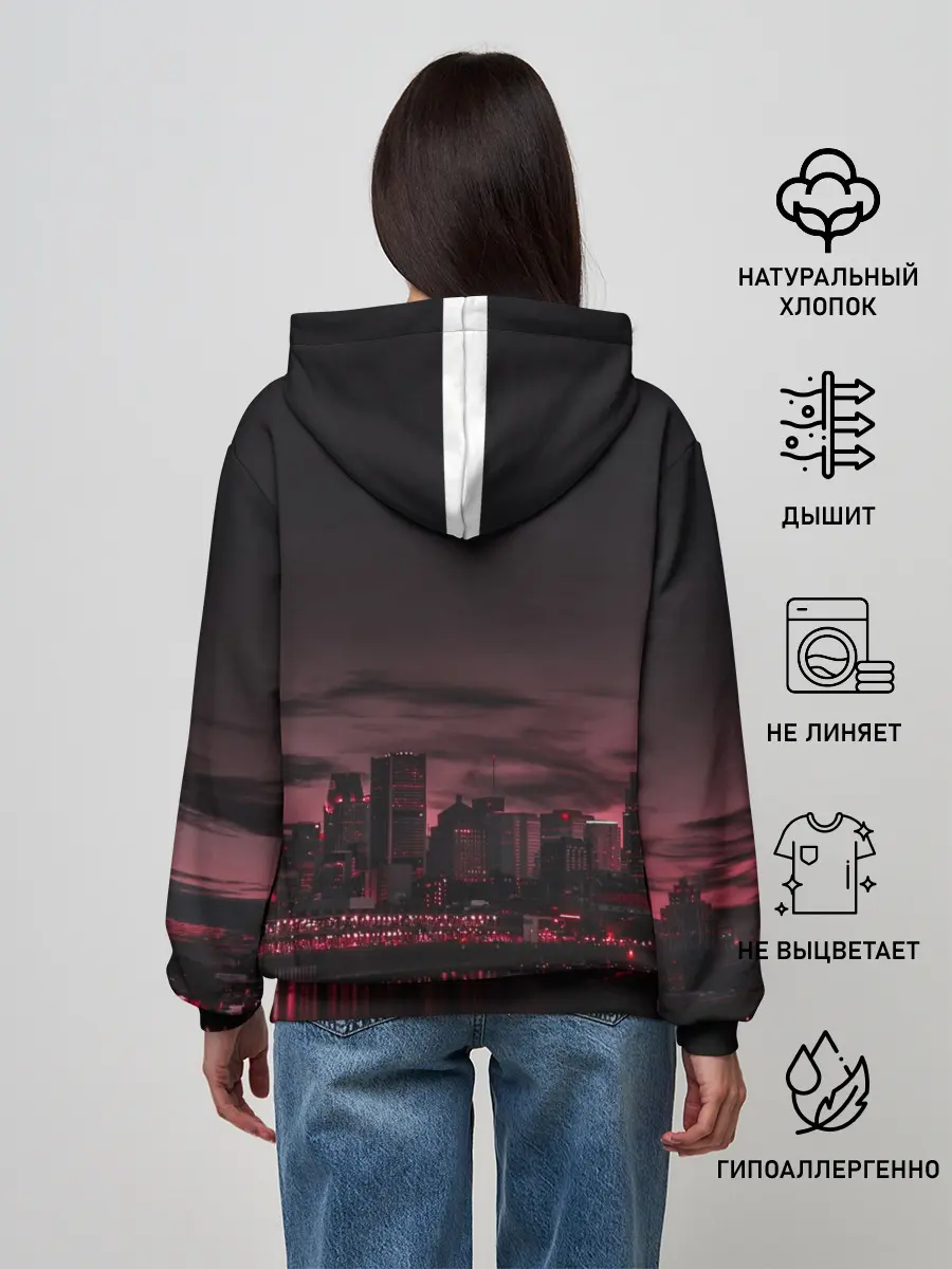 Женское худи / shadow night city