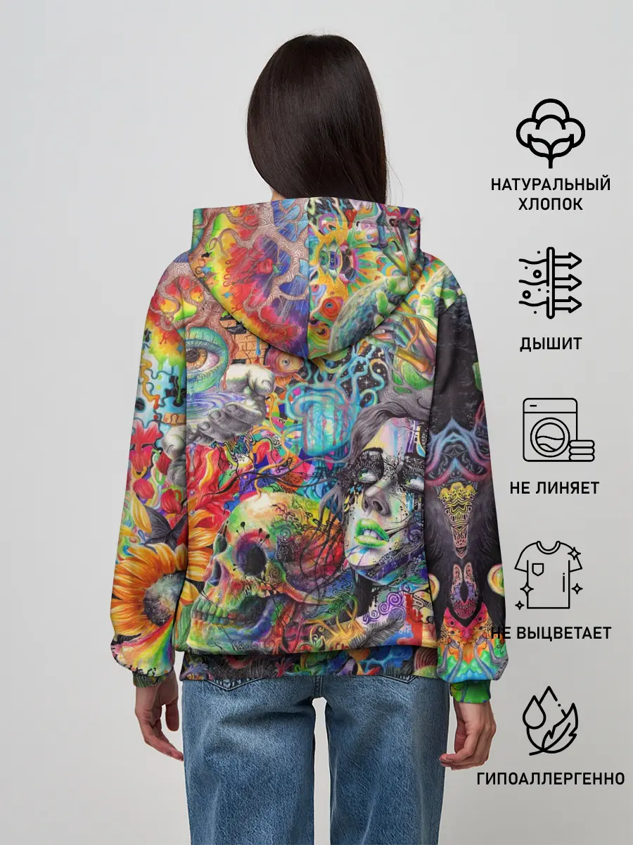 Женское худи / Психоделическое искусство