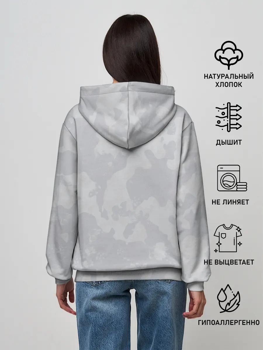 Женское худи / Светло-серая