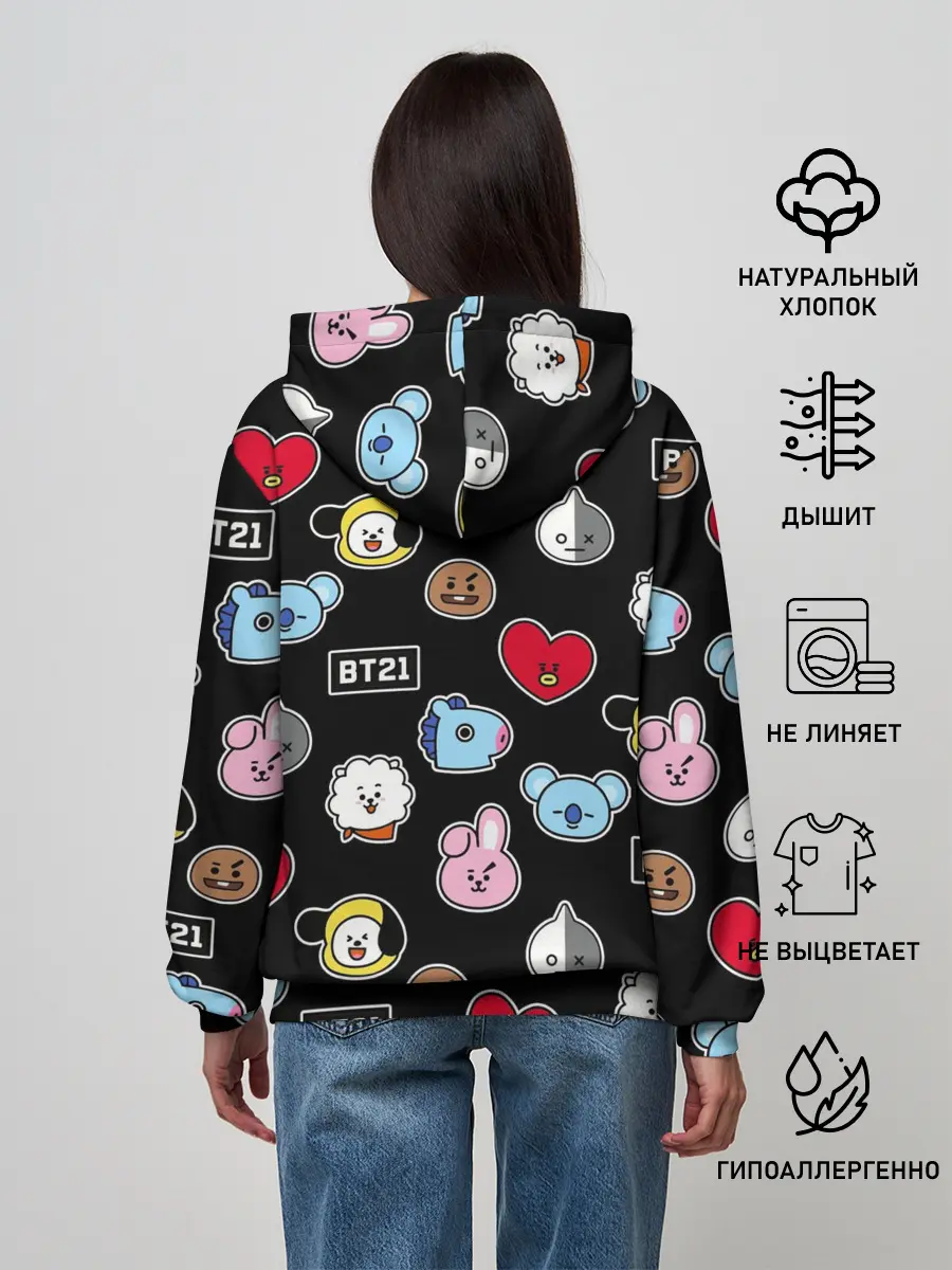 Женское худи / BT21 | BTS | БТС | BANGTAN BOYS