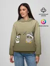 Женское худи / сонная сова и кофе идеальное
