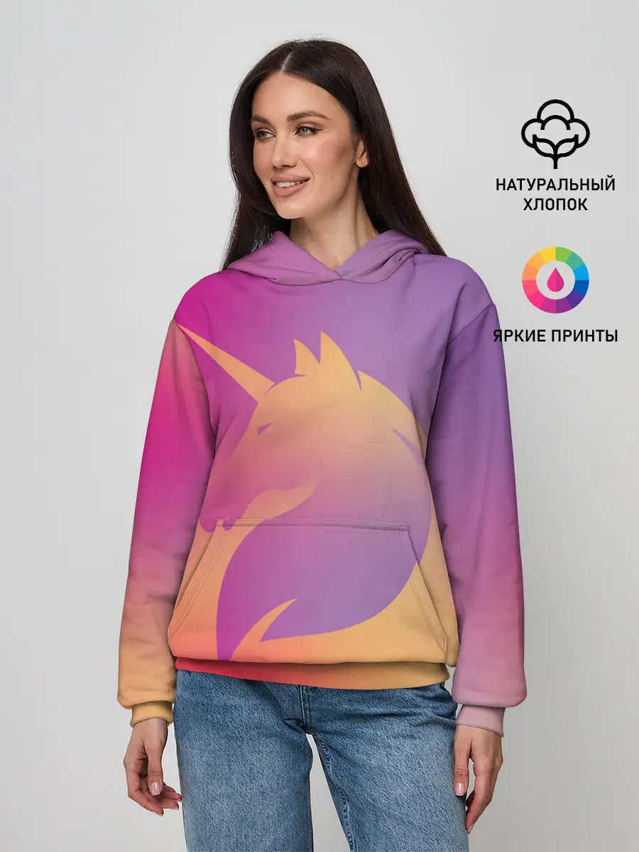 Женское худи / Unicorn gradient