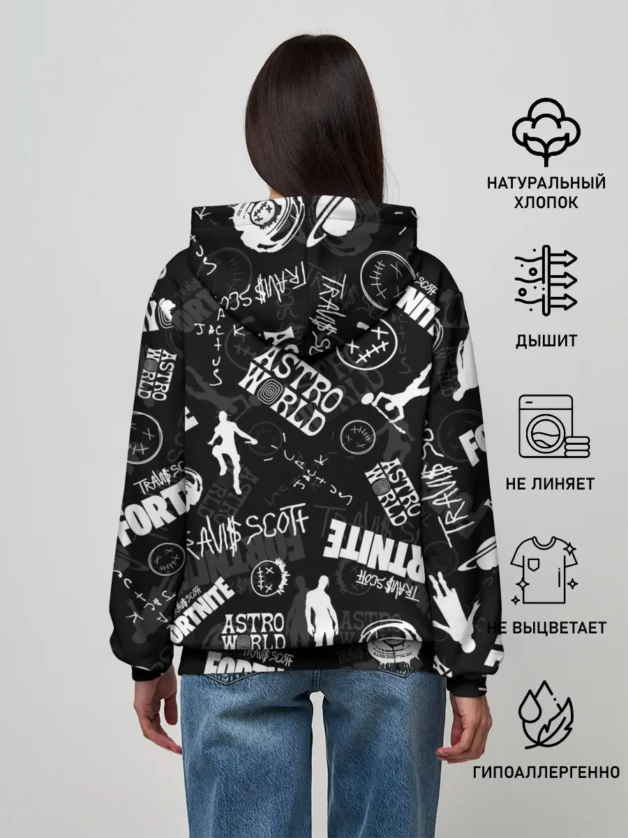 Женское худи / TRAVIS SCOTT+FORTNITE