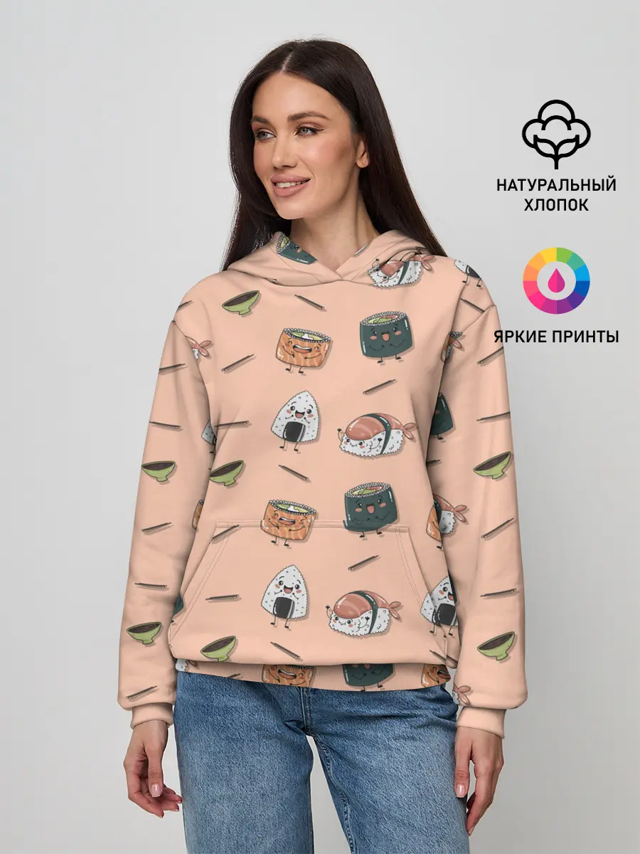 Женское худи / Суши