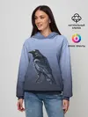 Женское худи / футуристический ворон