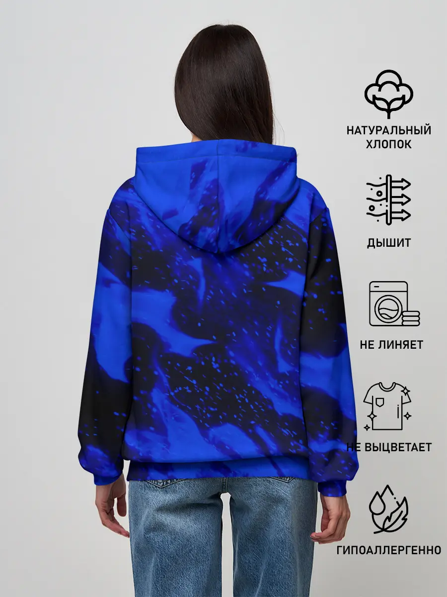 Женское худи / СИНИЙ ОГОНЬ