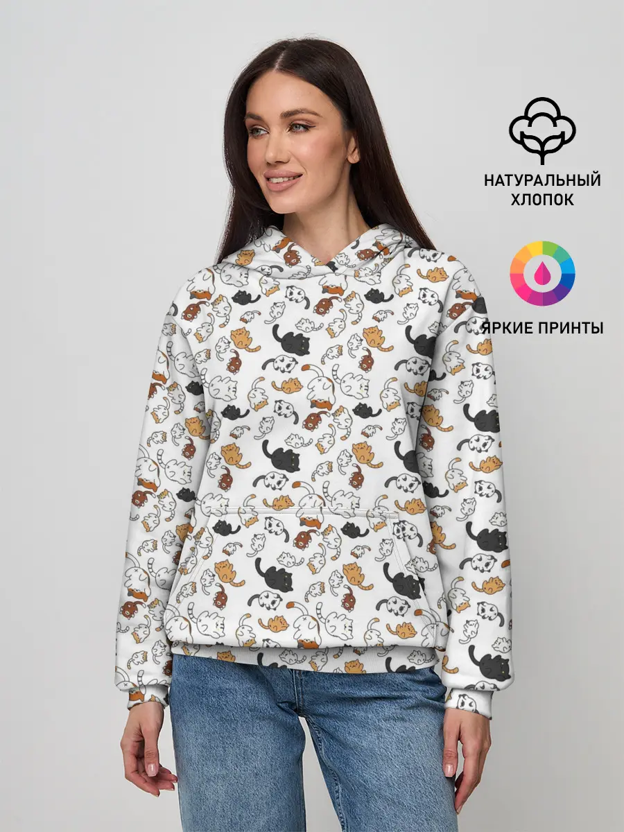 Женское худи / Котики