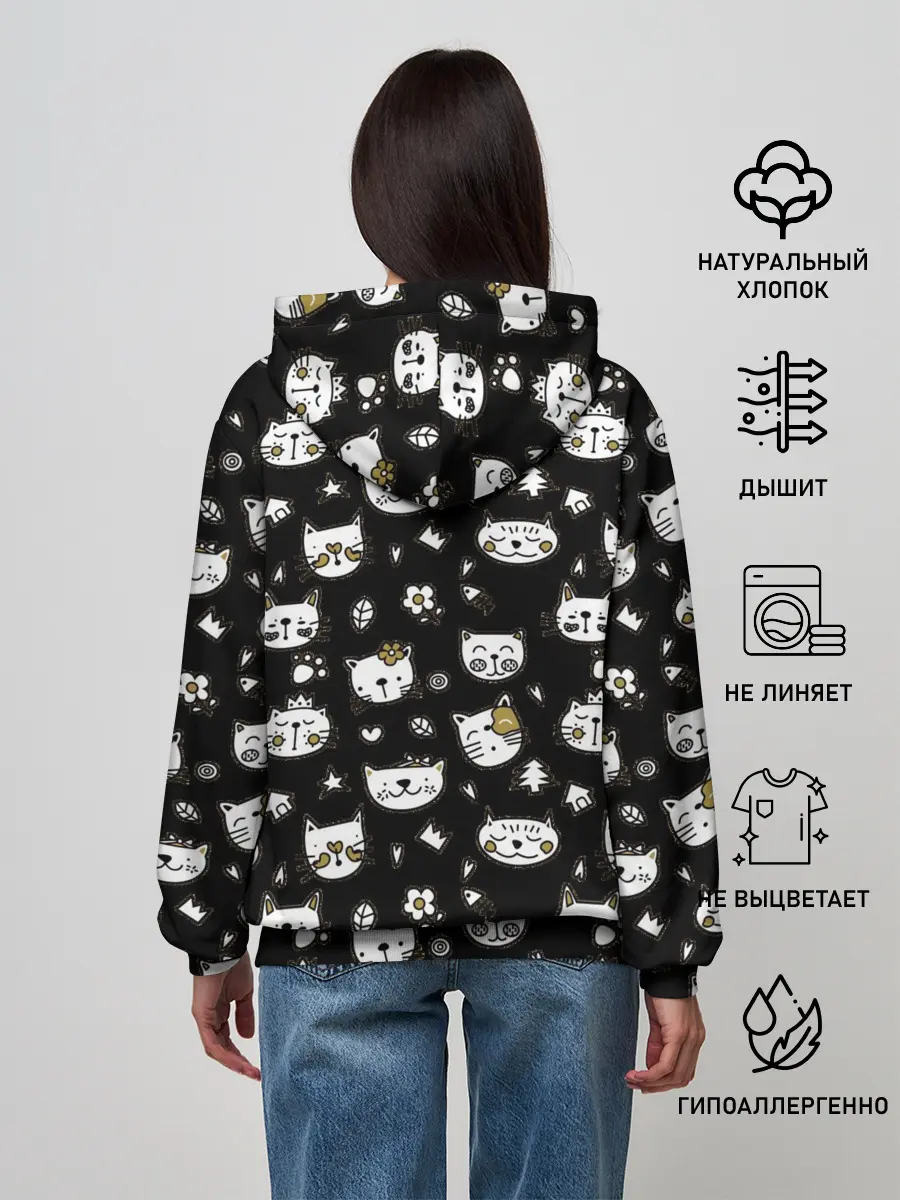 Женское худи / Котики