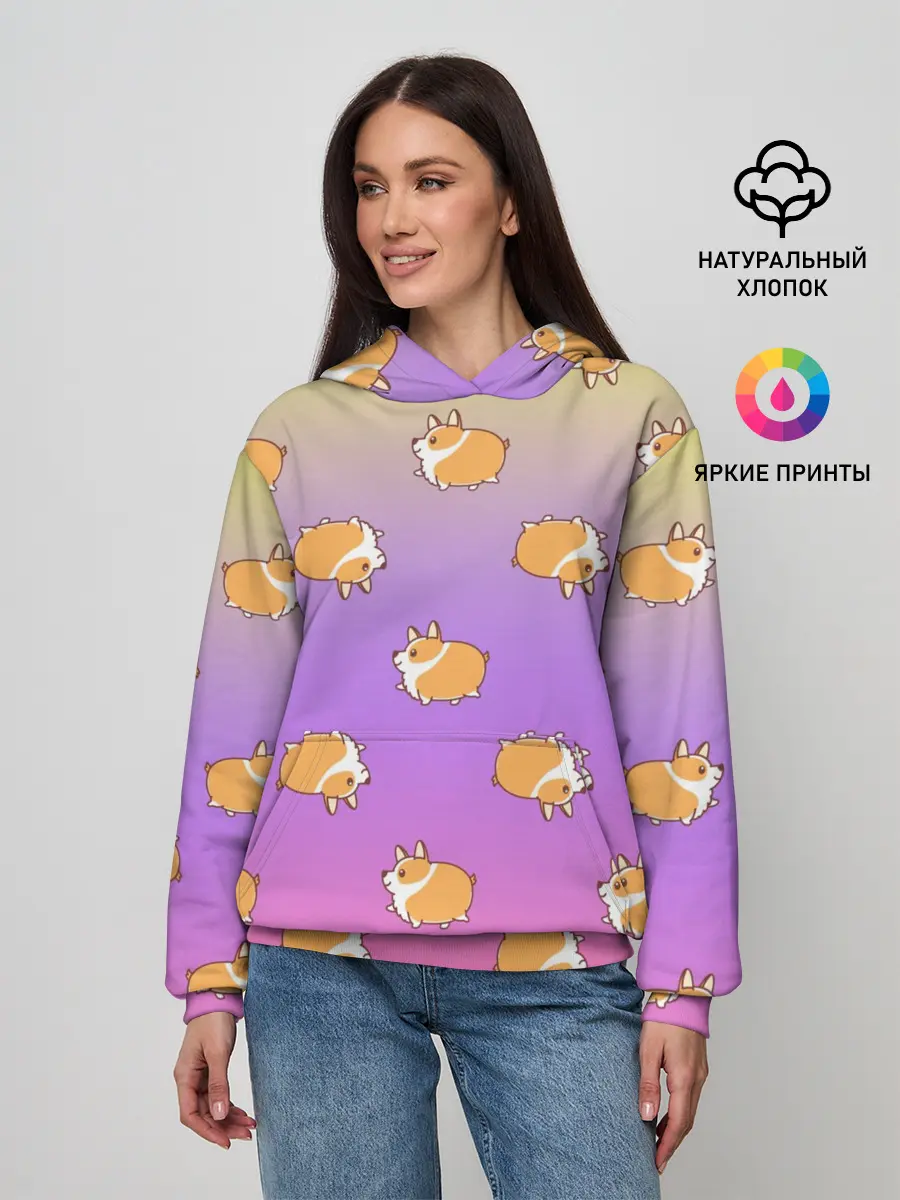 Женское худи / Корги