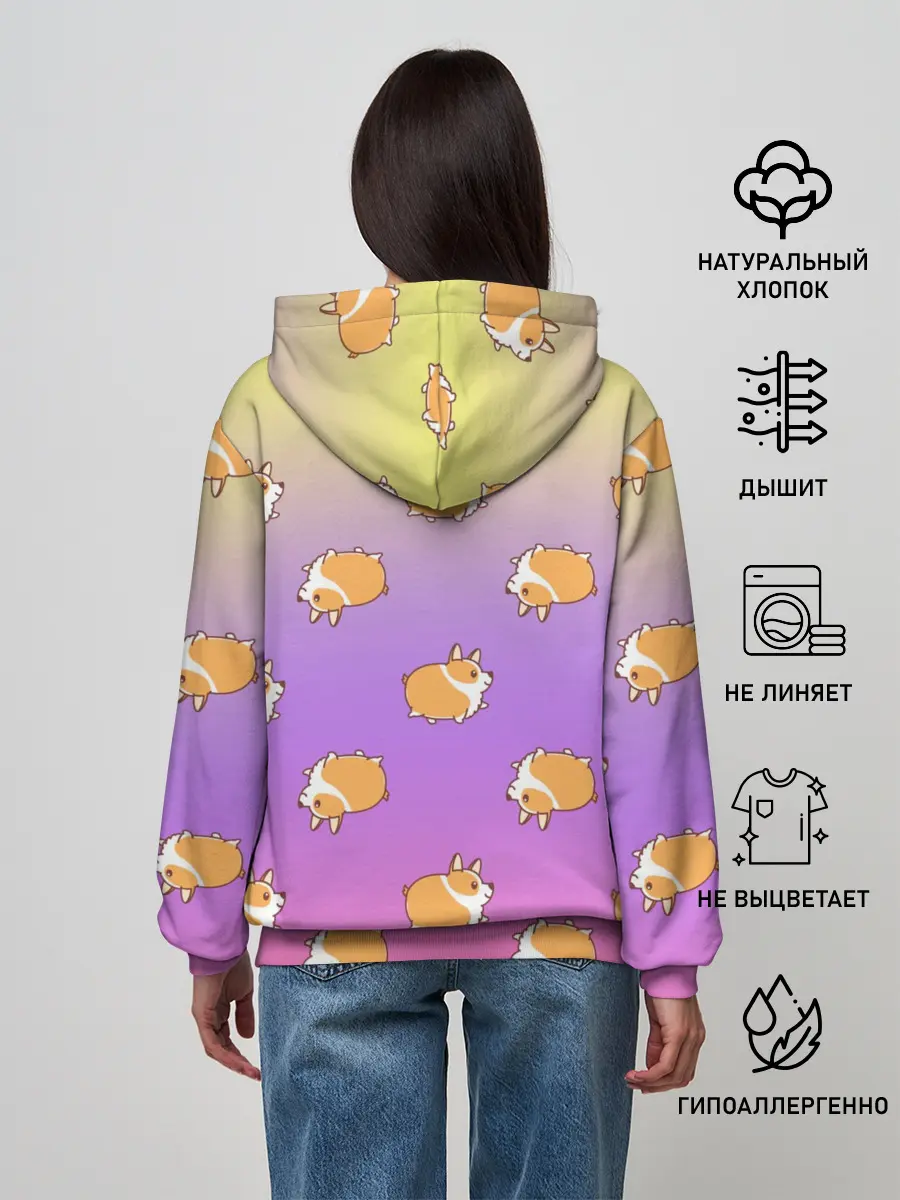 Женское худи / Корги