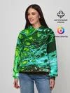 Женское худи / Кислотные разводы краски