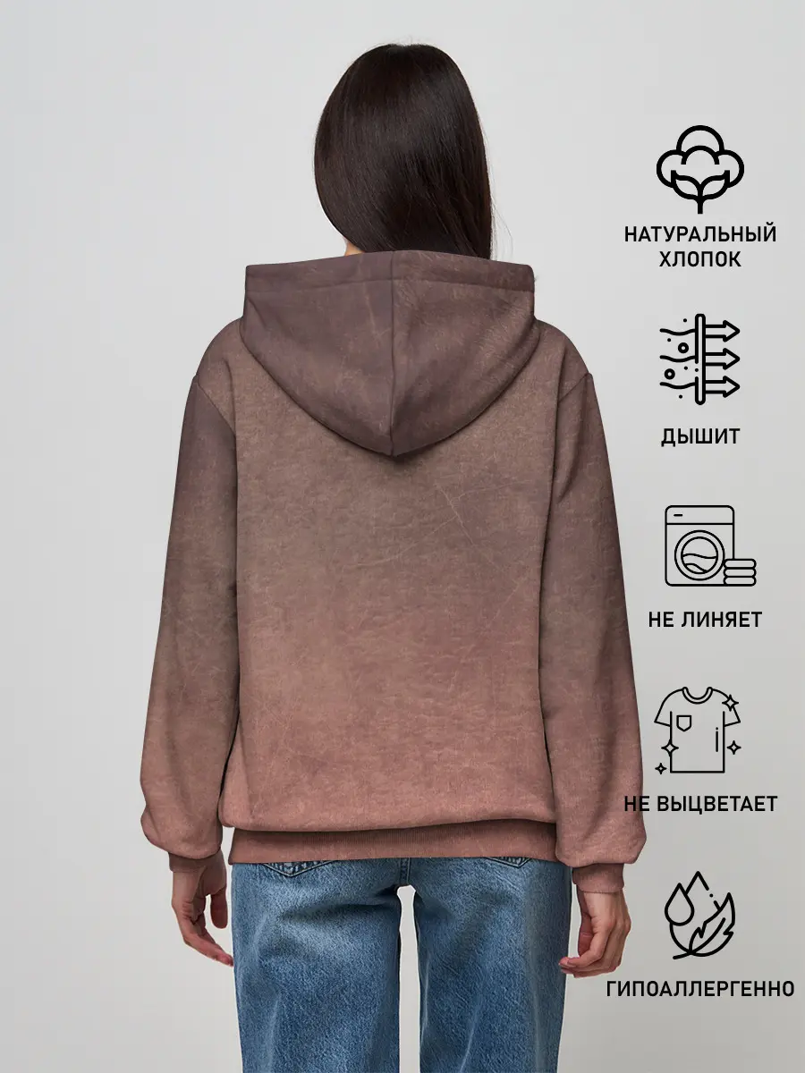 Женское худи / Чуя Накахар на состаренном фоне