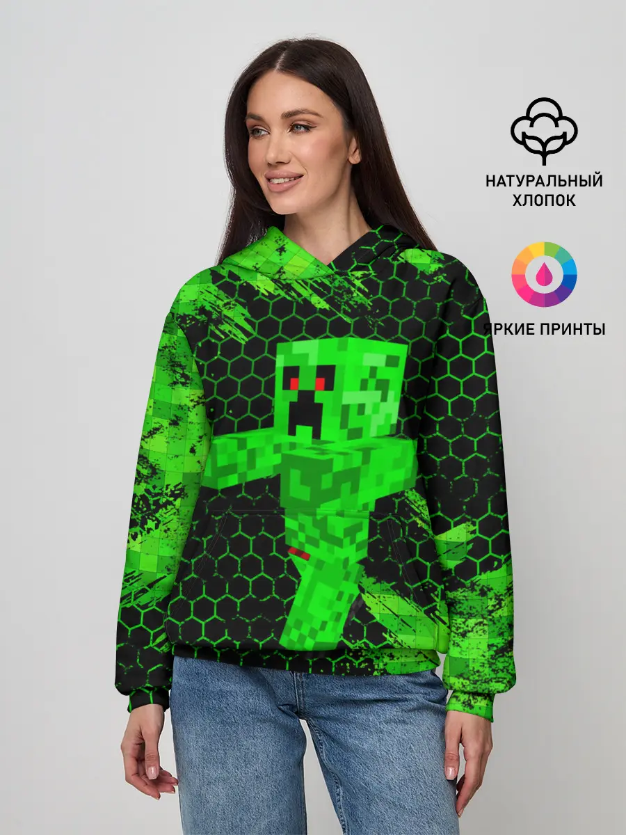 Женское худи / MINECRAFT CREEPER