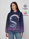 Женское худи / Тихиро летает с драконом в ночном небе