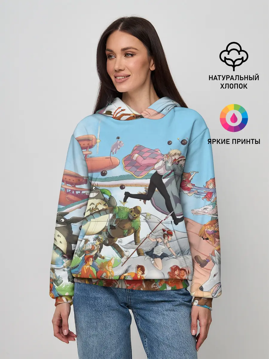 Женское худи / Studio Ghibli