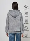 Женское худи / Серый бетон