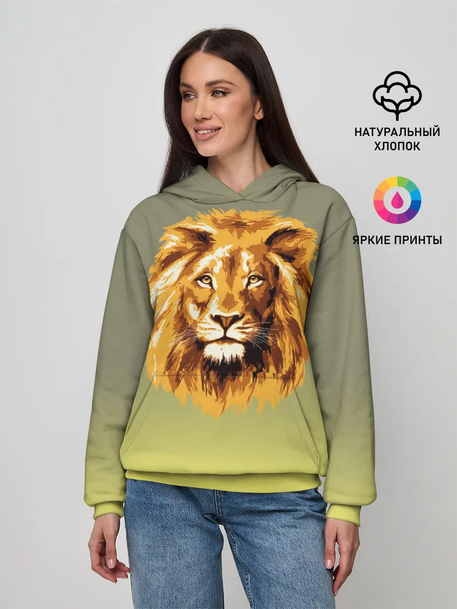 Женское худи / Лев
