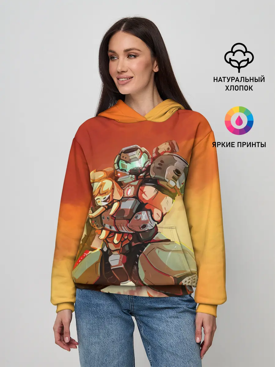 Женское худи / ANIMAL CROSSING x DOOM ETERNAL