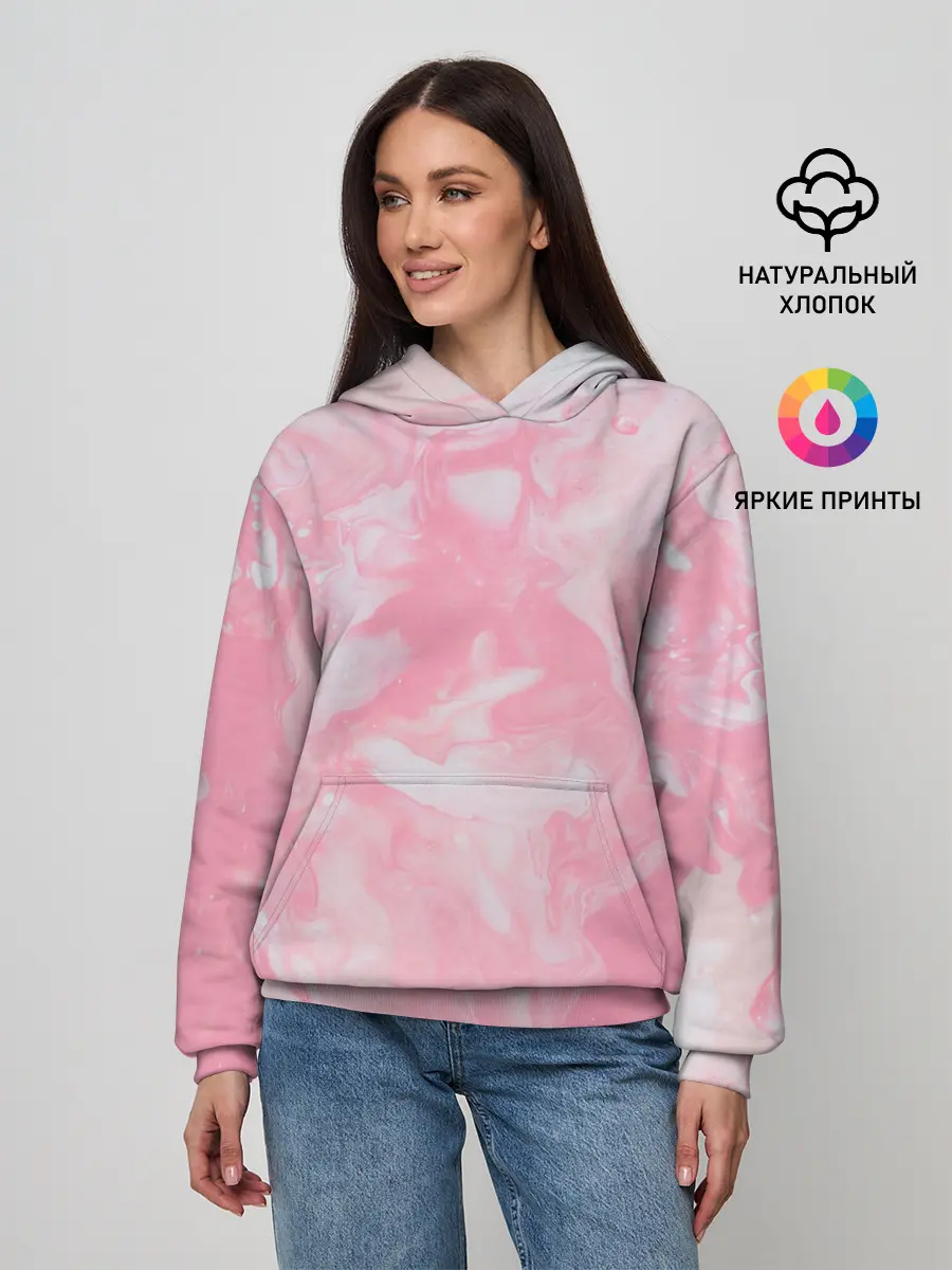 Женское худи / Розовая Богемия