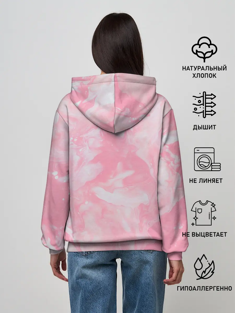 Женское худи / Розовая Богемия