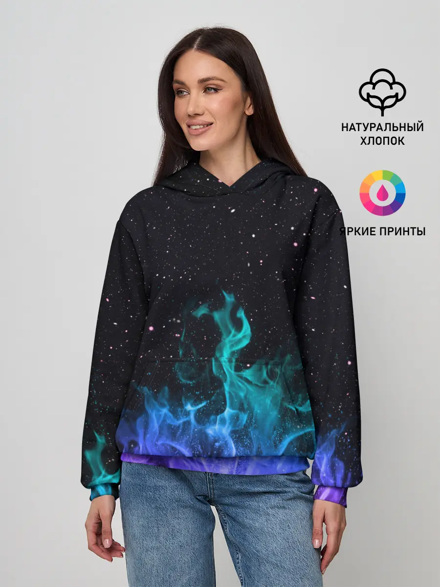 Женское худи / Перламутровый огонь