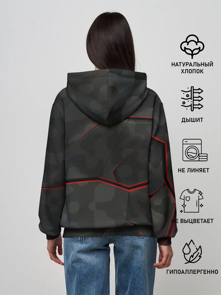 Женское худи / Текстура.