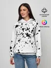 Женское худи / Далматинец - брызги чёрными пятнами