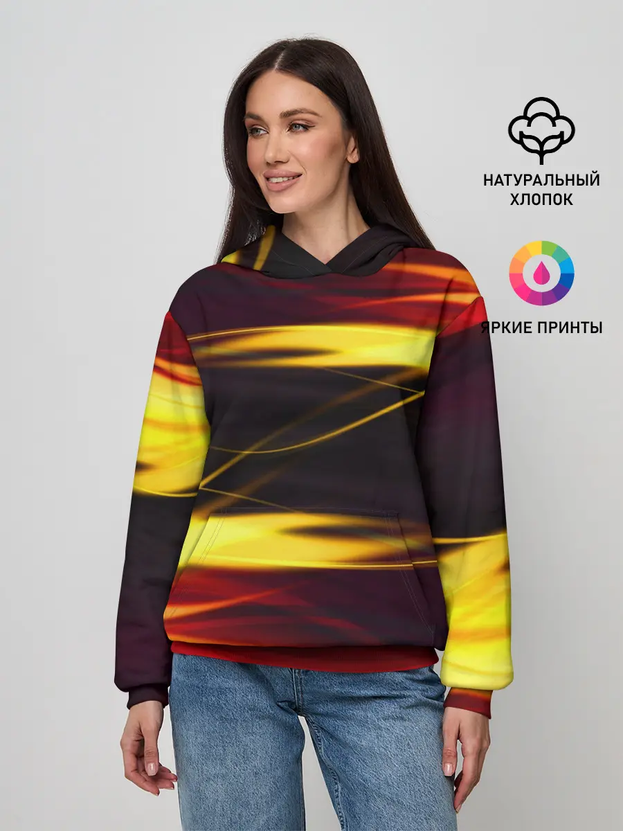 Женское худи / Языки Пламени