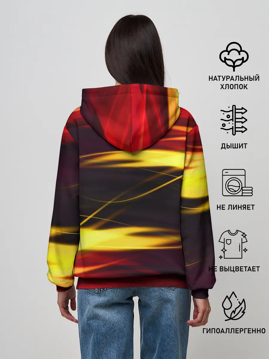 Женское худи / Языки Пламени
