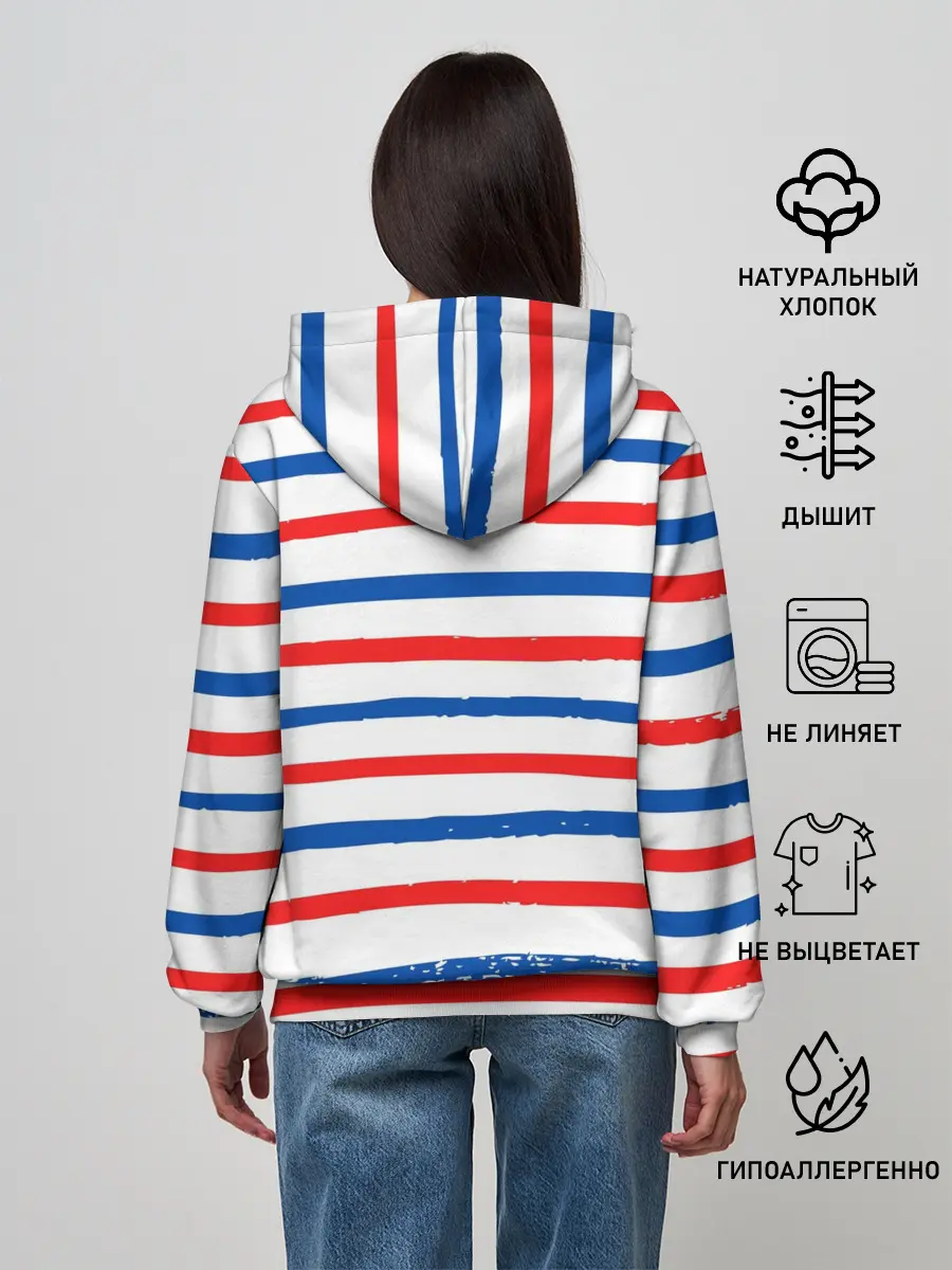 Женское худи / Морская полоска