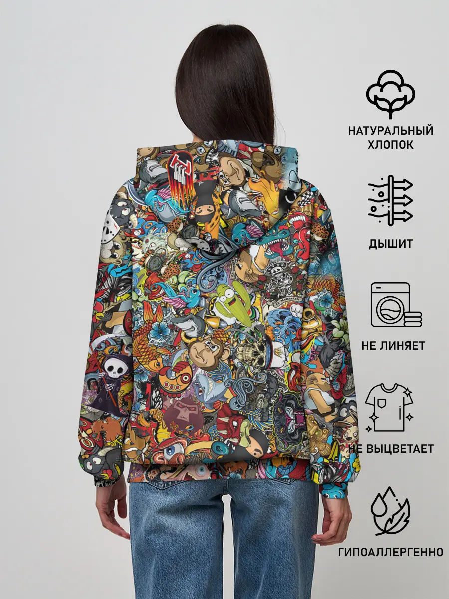 Женское худи / Стикеры