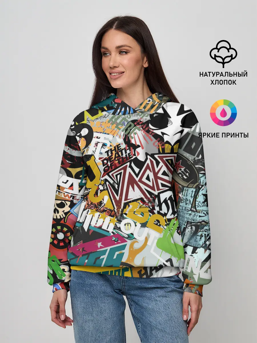 Женское худи / Стикеры