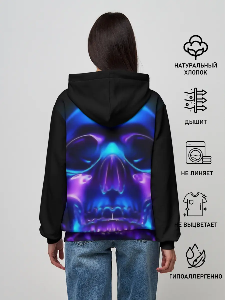 Женское худи / Череп