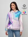Женское худи / Акварельные разводы