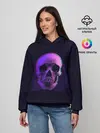 Женское худи / 3D Череп