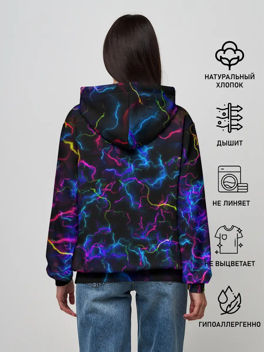 Женское худи / Фортнайт | Повелитель Молний