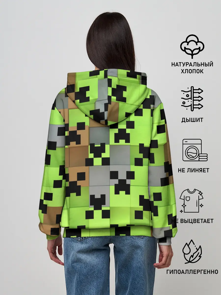 Женское худи / Minecraft.