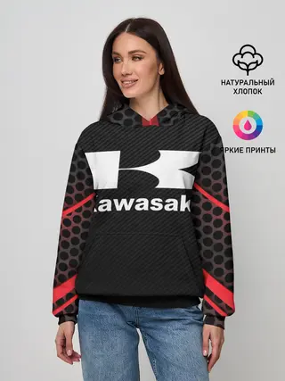 Женское худи / KAWASAKI | КАВАСАКИ