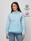 Женское худи / Очень светлые голубые облака