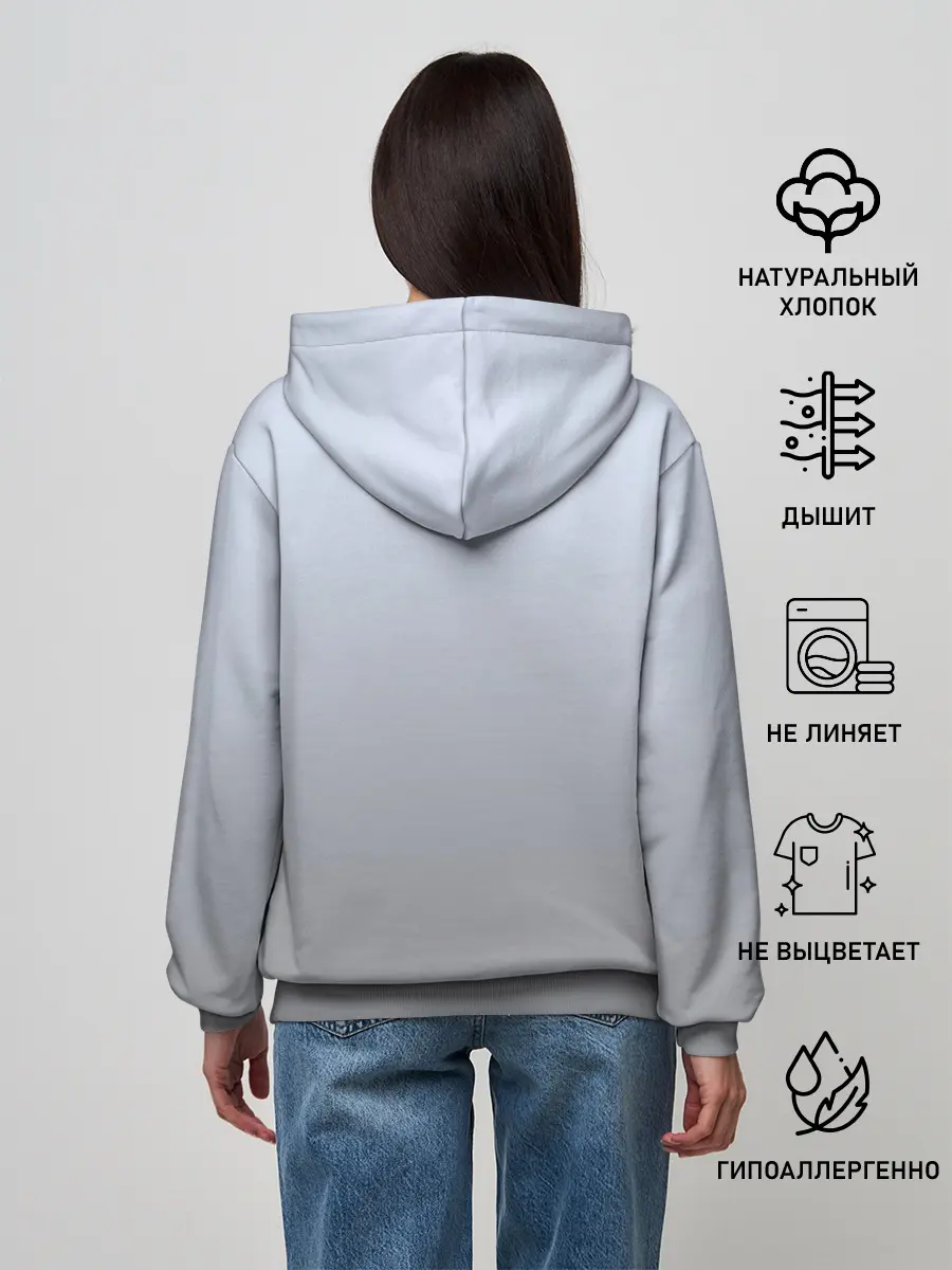 Женское худи / мультяшный пингвин