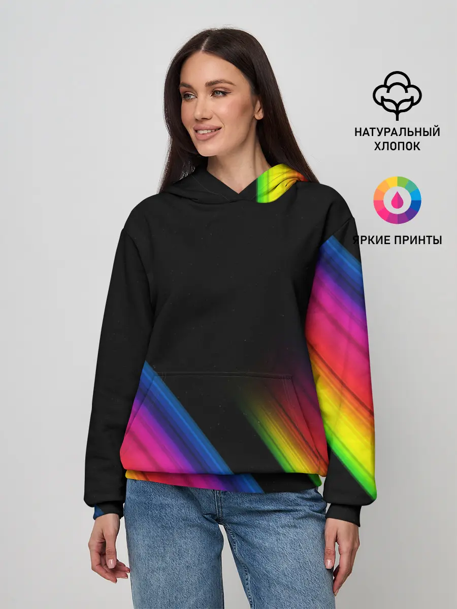 Женское худи / НЕОНОВАЯ ТЕКСТУРА