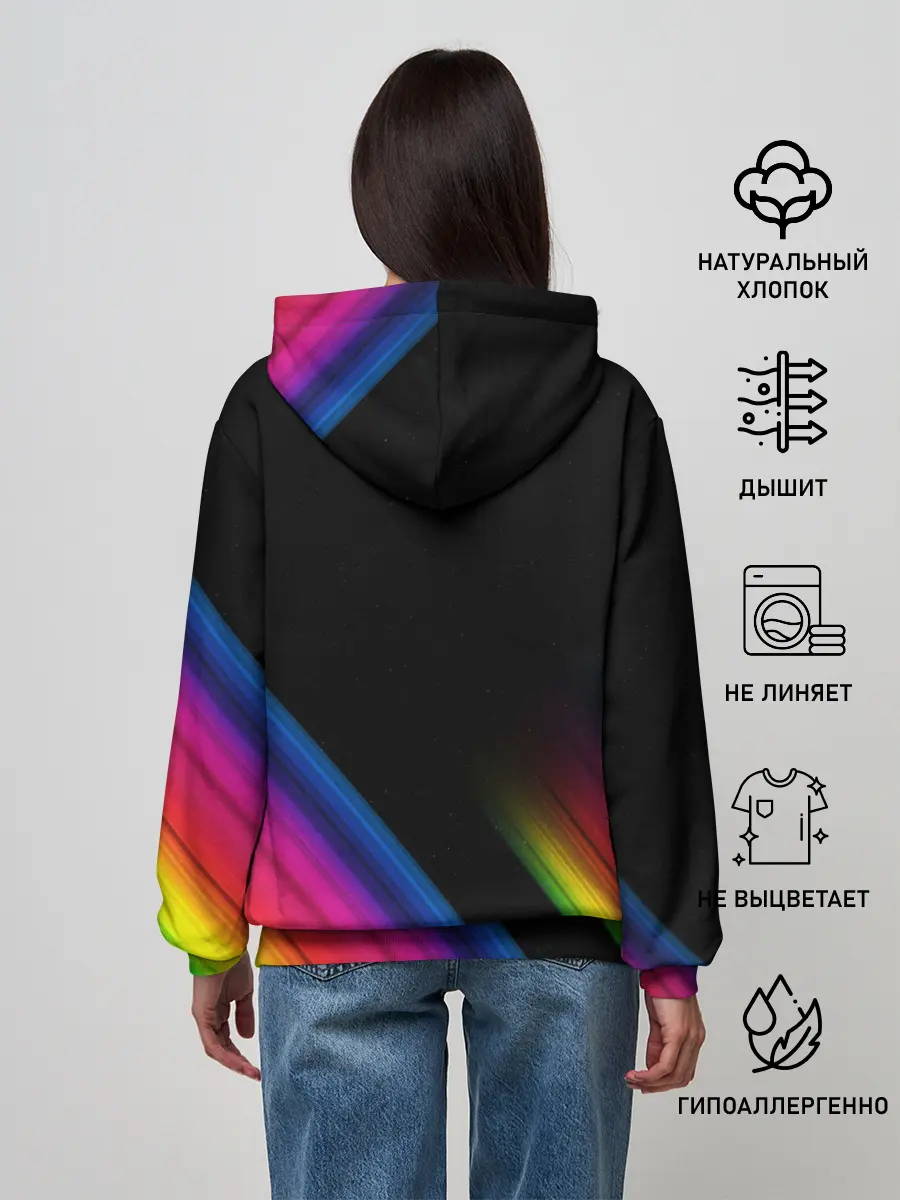 Женское худи / НЕОНОВАЯ ТЕКСТУРА