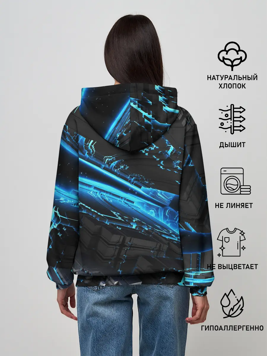 Женское худи / DIGITAL ABSTRACT