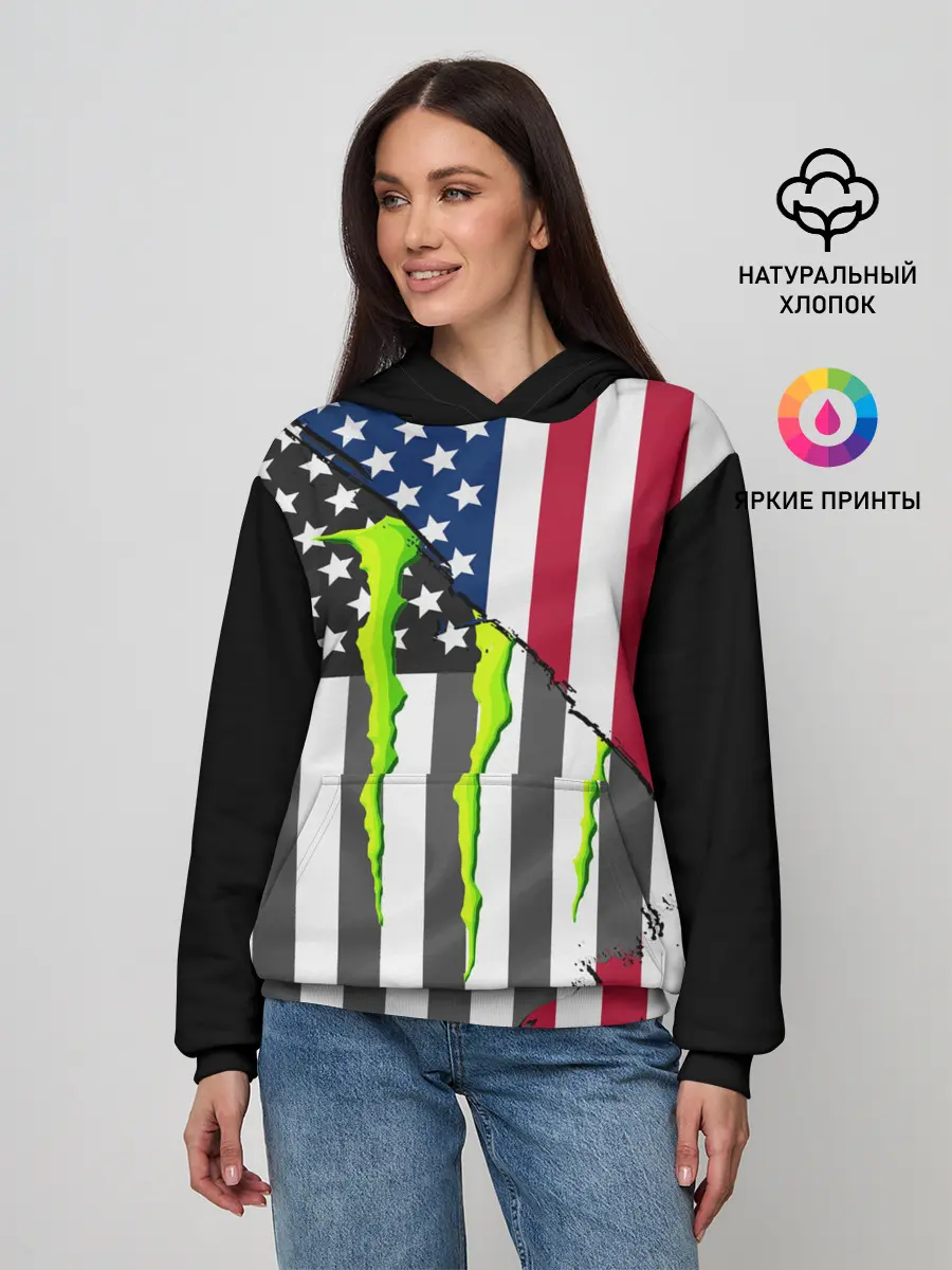 Женское худи / MONSTER ENERGY
